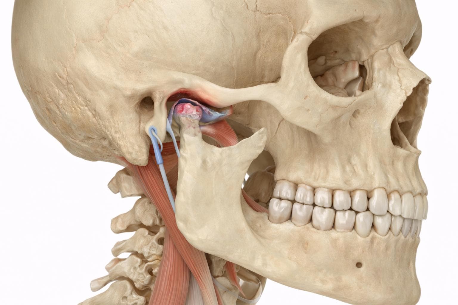 Cranio umano vista laterale